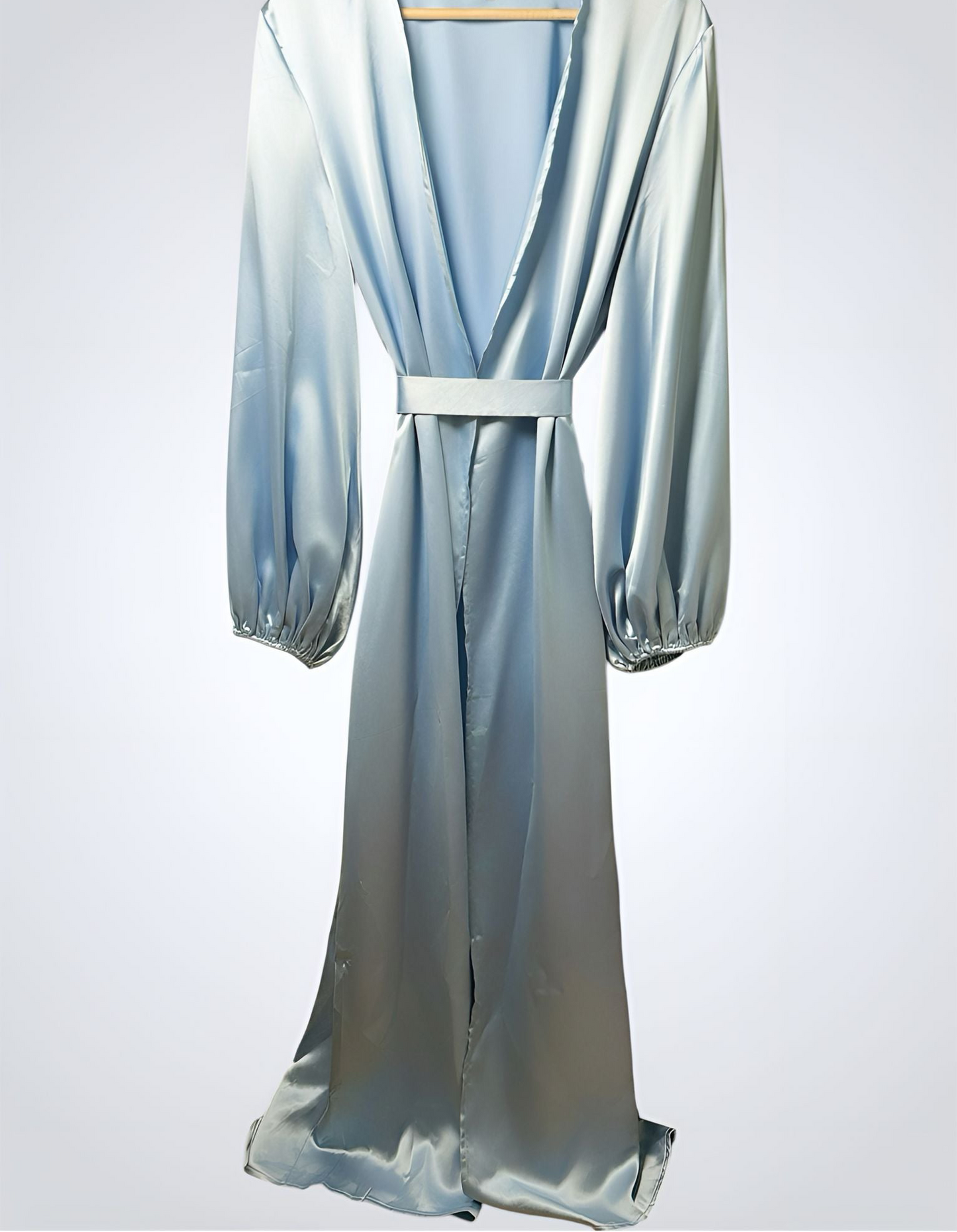 Elara Silk Abaya Blue