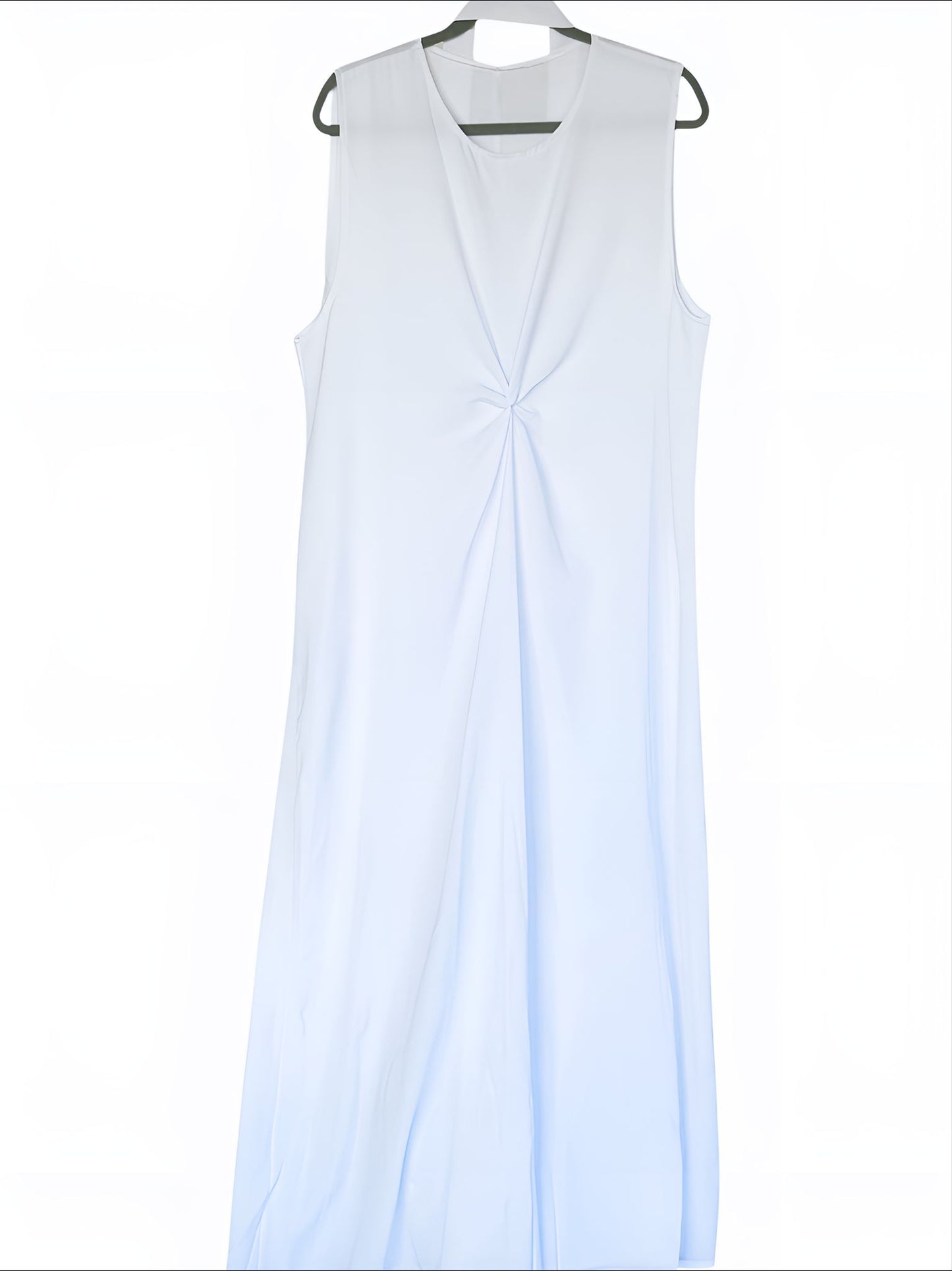 Noor Knot Slip Dress White