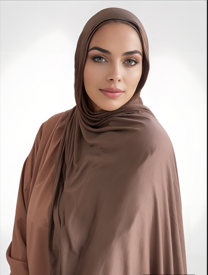 Taupe Jersey Hijab