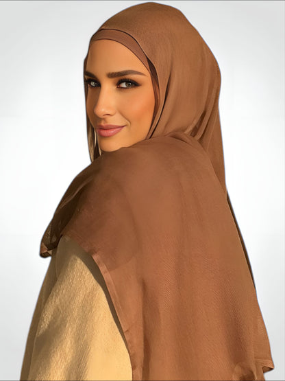 Péche Rose Modal Hijab + Matching UnderCap