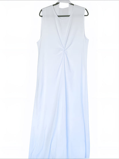 Noor Knot Slip Dress White
